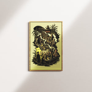 golden beacon — oak frame