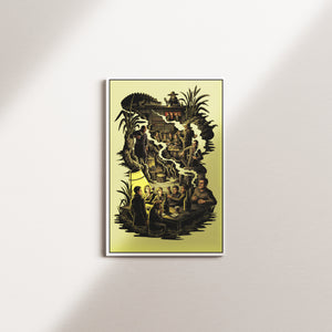 golden beacon — white frame