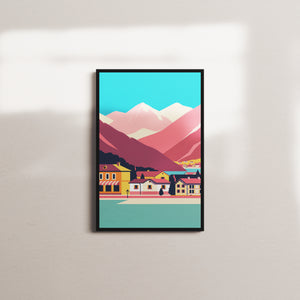 golden crest — black frame