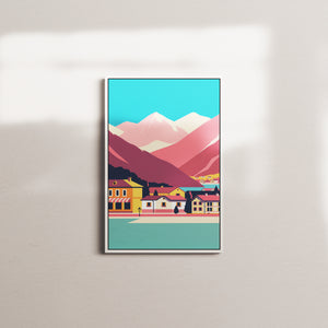 golden crest — white frame
