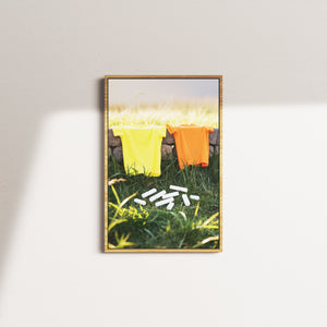 golden stillness — oak frame