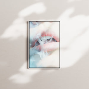 gossamer kiss — white frame