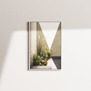grass triangle — white frame