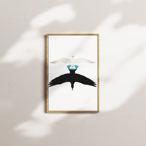 harbor swallow — oak frame