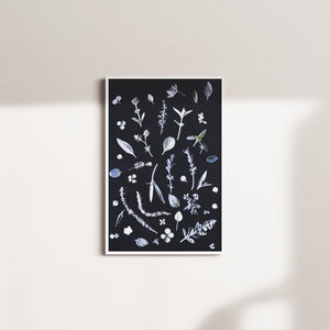 herbal whispers — white frame