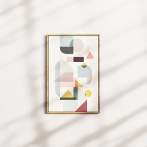 honey fracture light — oak frame