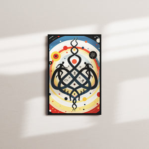 honey offering portrait — black frame