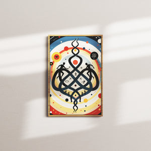 honey offering portrait — oak frame