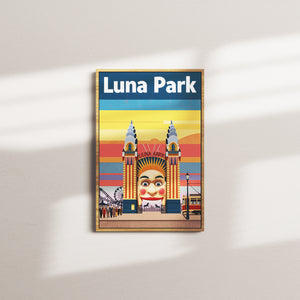 honey signal light — oak frame