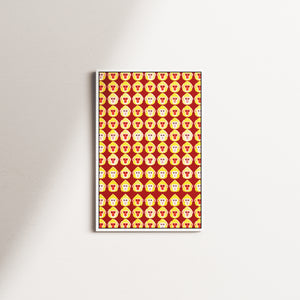 honey signal portrait — white frame