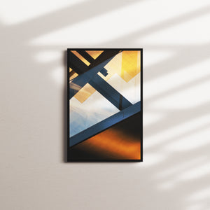 indigo afterglow — black frame