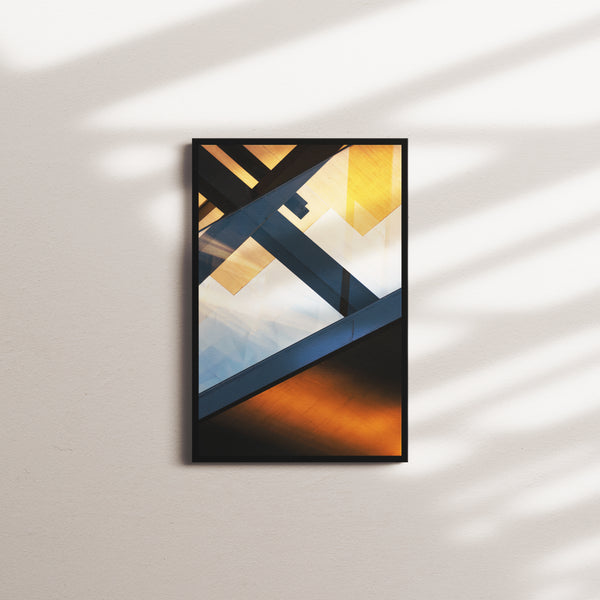 indigo afterglow — black frame