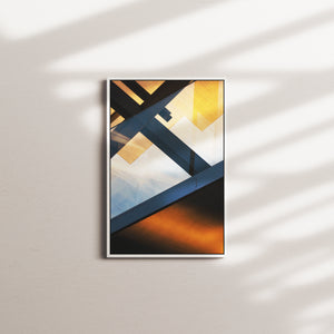 indigo afterglow — white frame