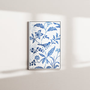 indigo canopy — white frame
