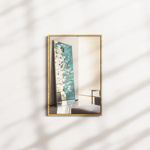 indigo harbor — oak frame