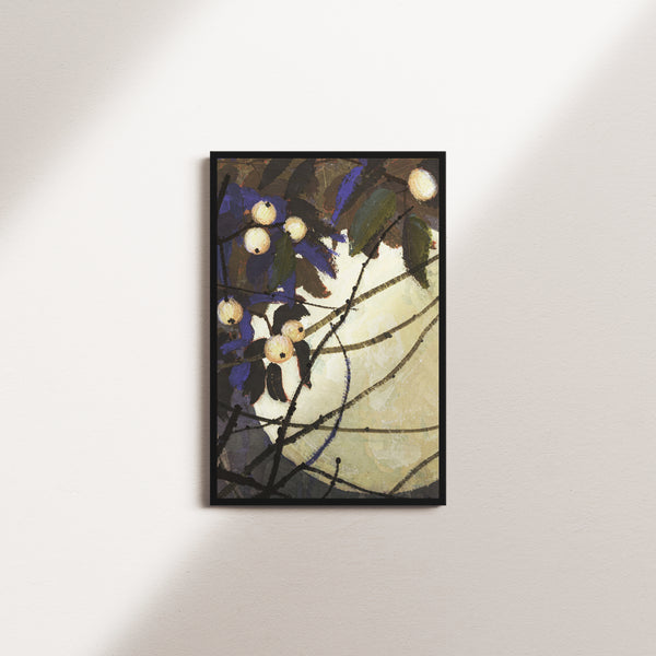 indigo shadow — black frame