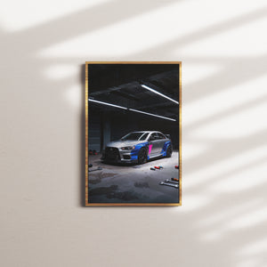 indigo signal — oak frame