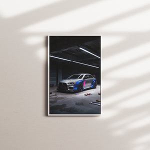 indigo signal — white frame