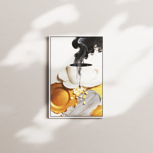 ink current — white frame