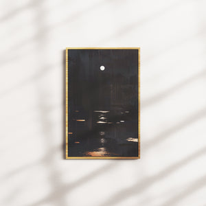 ink shadow — oak frame