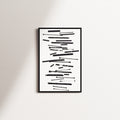 ink stillness — black frame