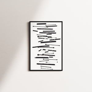 ink stillness — black frame