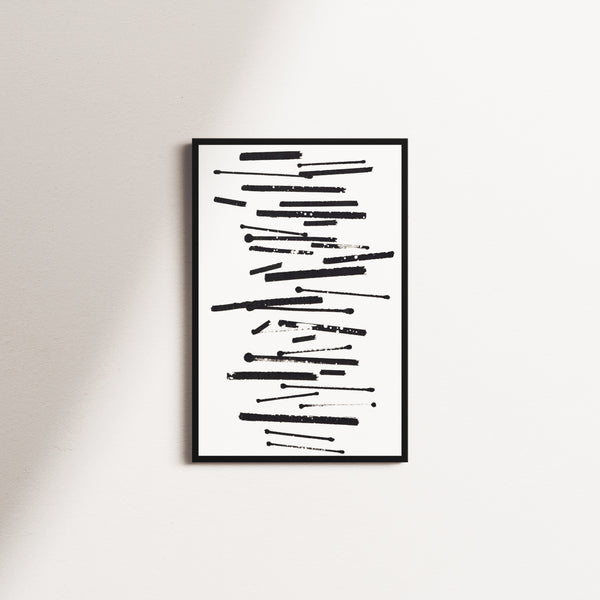 ink stillness — black frame