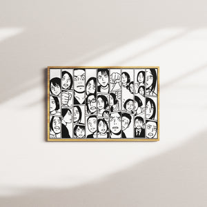 ink tone — oak frame