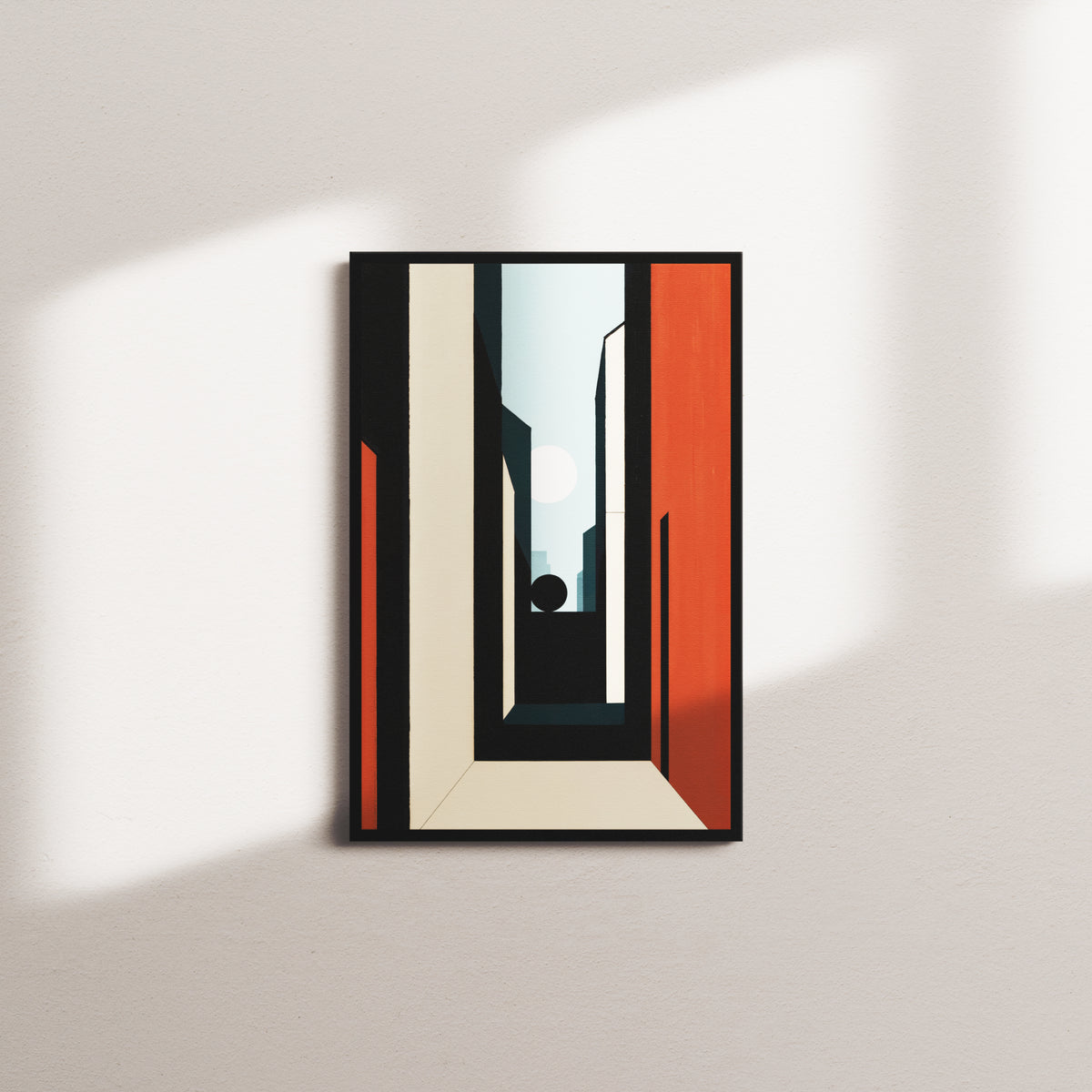 ivory facade — black frame