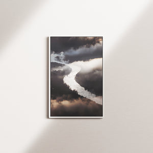 ivory horizon — white frame