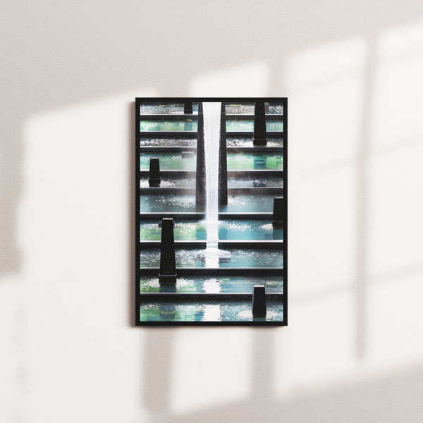 ivory mirror — black frame