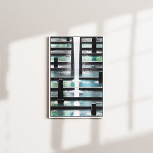 ivory mirror — white frame