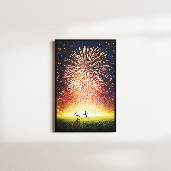 kick of celebration — black frame