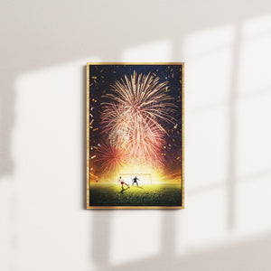 kick of celebration — oak frame