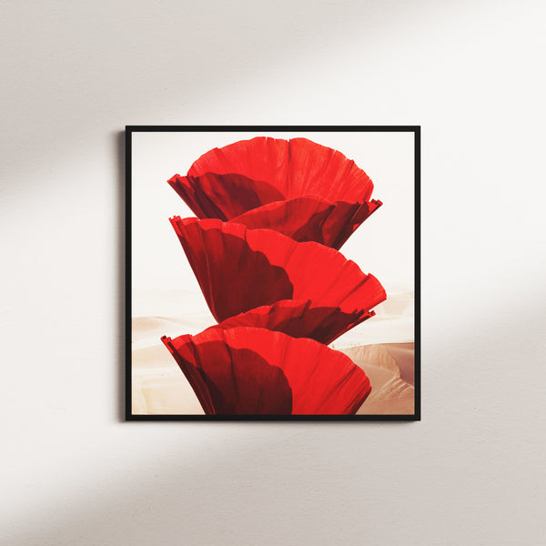 Desert Bloom — Botanical AI art print on 400gsm cotton canvas