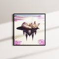 Cathedral Dreamer — AI art print, black frame