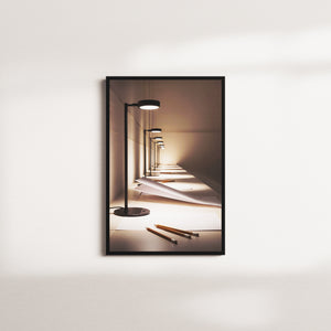 lanterns illuminate — black frame