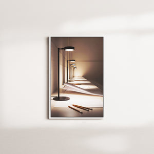 lanterns illuminate — white frame