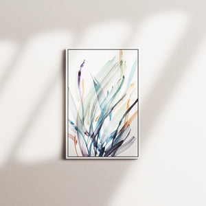 leaf symphony — white frame
