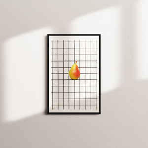 lemon lattice — black frame