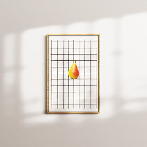 lemon lattice — oak frame