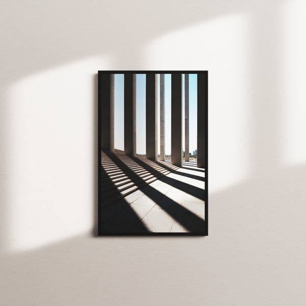linen afterglow — black frame