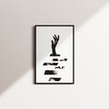 linen foundation — black frame