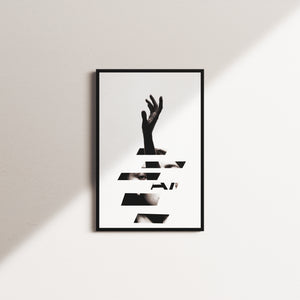 linen foundation — black frame