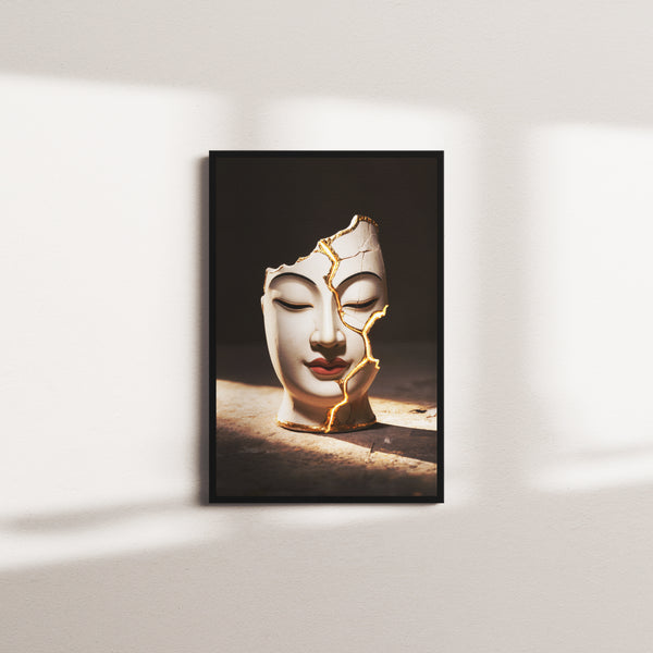 linen shift — black frame