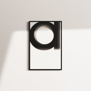 linen stillness — black frame
