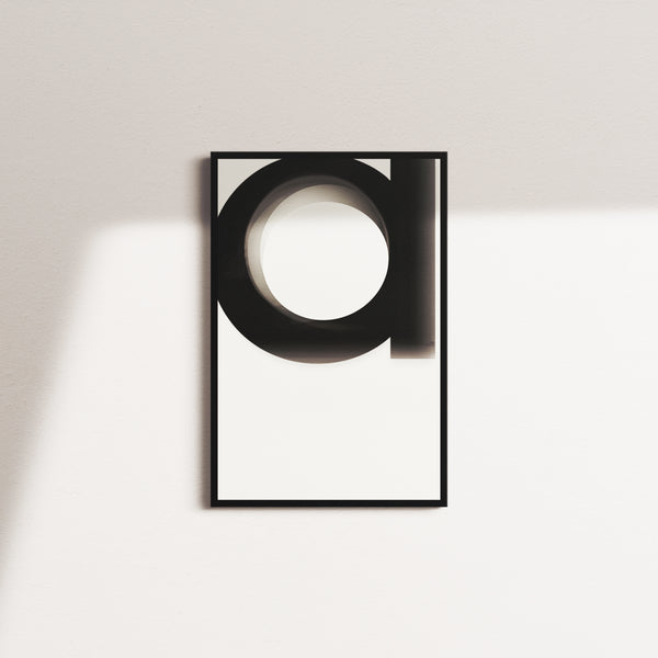 linen stillness — black frame