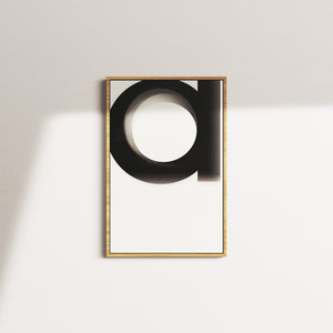 linen stillness — oak frame