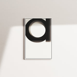 linen stillness — white frame