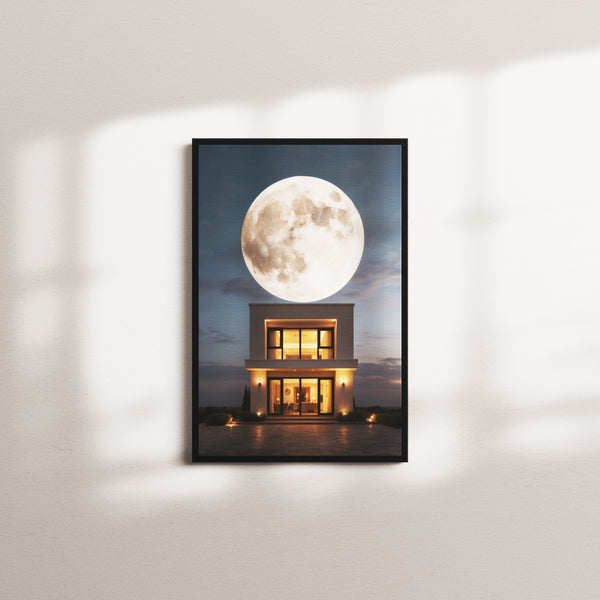 linen tone — black frame
